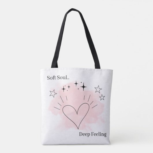 Soft Soul Deep Feeling Personalized Tote Bag (Dos)