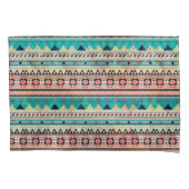Soft Southwest Tribal Pattern Pink Turquoise Gold Kussensloop (Voorkant)