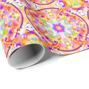 Soft Spring Pastels Tie Dye Patroon Cadeaupapier