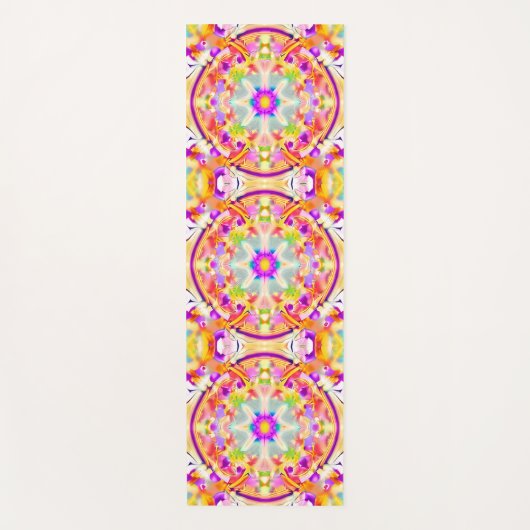 Soft Spring Pastels Tie Dye Patroon Yogamat (Voorkant)