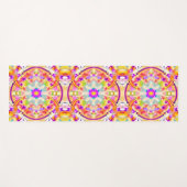 Soft Spring Pastels Tie Dye Patroon Yogamat (Voorkant (horizontaal))