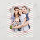Soft Stripes Carte postale photo de vacances (Devant)