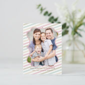 Soft Stripes Carte postale photo de vacances (Debout devant)