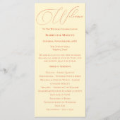 Soft Sunset Hues Wedding Programma (Voorkant)