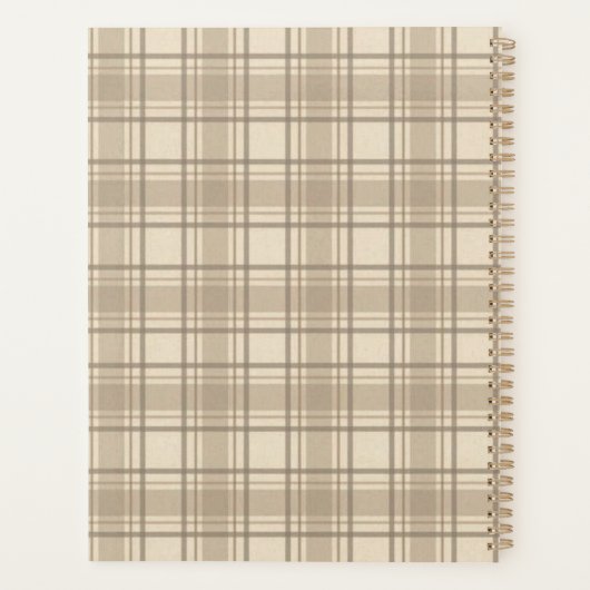 Soft Tartan Planner (Achterkant)