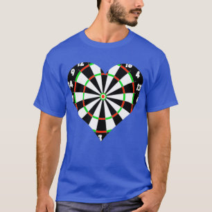 Soft Tip Darts Scorebord Bullseye Board Hart T-shirt