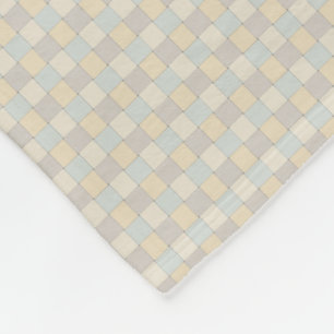 Soft Tone Woven Tiles Fleece Deken
