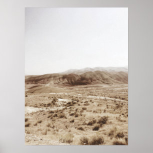 Soft Toned Painted Oregon Poster