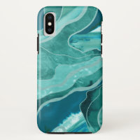 Soft Turquoise Blauwgroen marble Agate Glam #1 #de