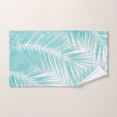 Soft Turquoise Palm Feuilles Dream #1a (Serviette à main)