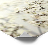 Soft Vintage Baby's Breath Mariage Affiche de bien (Coin)