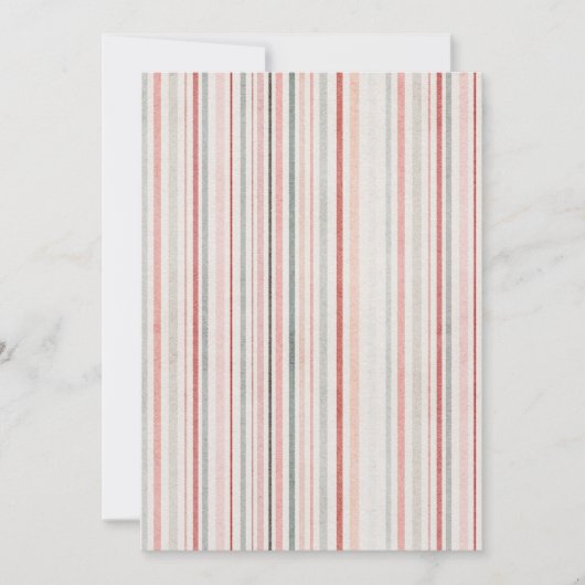 Soft Watercolor Stripes Invitation (Devant)