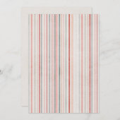 Soft Watercolor Stripes Invitation Kaart (Voorkant / Achterkant)
