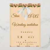 Soft Watercolor Wedding Invitation (Recto)