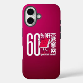 Soft Watercolor Whimsical Anti-Ignorance  iPhone 16 Hoesje