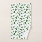 Soft Waterverf Shamrock Pattern Bad Handdoek (Handdoek)
