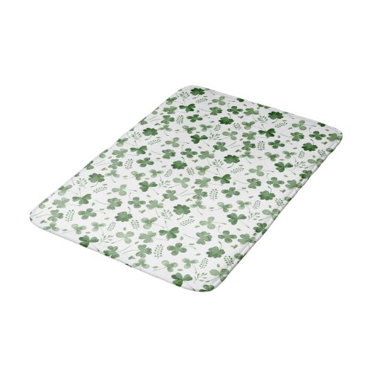 Soft Waterverf Shamrock Pattern Badmat (Gekanteld)
