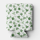 Soft Waterverf Shamrock Pattern Blikjeskoeler (Achterkant)
