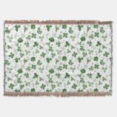 Soft Waterverf Shamrock Pattern Deken (Voorkant)