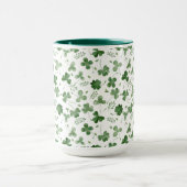 Soft Waterverf Shamrock Pattern Mok (Midden)