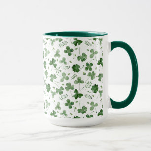 Soft Waterverf Shamrock Pattern Mok