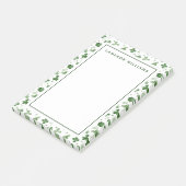 Soft Waterverf Shamrock Pattern Post-it® Notes (Schuin)