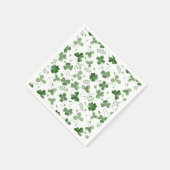 Soft Waterverf Shamrock Pattern Servet (Hoek)