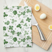 Soft Waterverf Shamrock Pattern Theedoek (Quarter Fold)