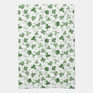 Soft Waterverf Shamrock Pattern Theedoek