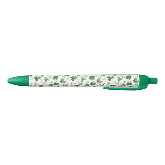 Soft Waterverf Shamrock Pattern Zwarte Inkt Pen (Bodem)