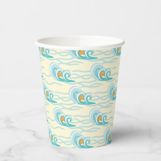 Soft Waves Pattern Papieren Bekers (Links)