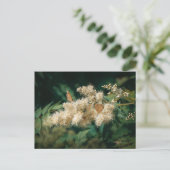 Soft White Blossoms with Butterflies Briefkaart (Staand voorkant)