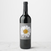 Soft White Daisy on Grey Wedding