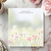 Soft Wildflower Meadow gepersonaliseerd Notitieblok