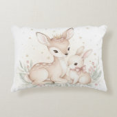 Soft Winter Dreams – MerryMist Girls | Deer & Bunn Accent Kussen (Voorkant)