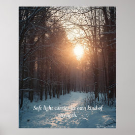 Soft Winter Light – Minimalist Calm Art Print