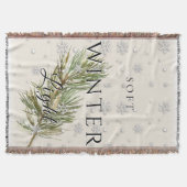 Soft Winter Light w/ Pine Branch and Snow Deken (Voorkant)