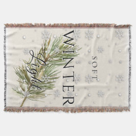 Soft Winter Light w/ Pine Branch and Snow Deken