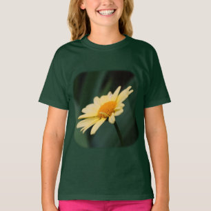 Soft Yellow Daisy Floral Natuur Girls T-Shirt