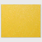Soft Yellow Glitter Print Cadeaupapier (Vlak)