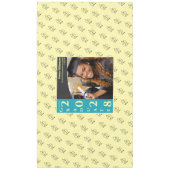 Soft Yellow Modern Graduation Photo Cap Pattern Tafelkleed (Voorkant)