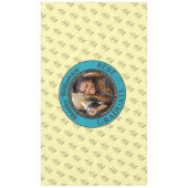Soft Yellow Modern Graduation Photo Cap Pattern Tafelkleed (Voorkant)