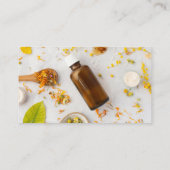 Soft Yellow QR Code Photo Socialmedia Brush Script Visitekaartje (Achterkant)