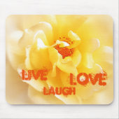 Soft Yellow Rose Mousepad Muismat (Voorkant)