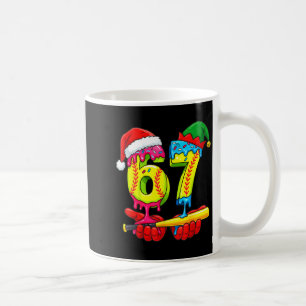 Softbal 67 Ijsdruppel Zes Zeven Jongens Grappig Ch Koffiemok