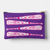 Softbal Bat en Ball Roze en Paarse Etui (Achterkant)