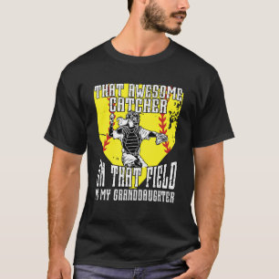 Softbal Catcher Opa Trots Softbal Catcher Gr T-shirt