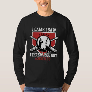 Softbal Catcher Speler Team Sport Bal Veldspelen H T-shirt