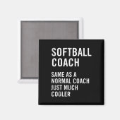 Softbal Coach Definitie Grappig Magneet (Voorkant / Achterkant)