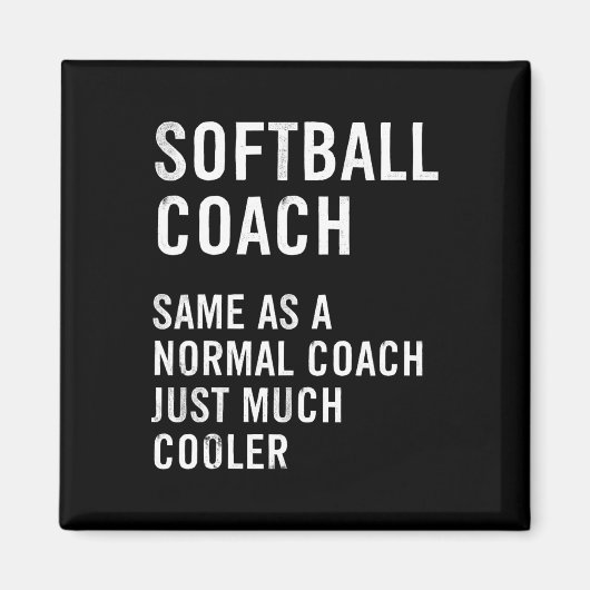 Softbal Coach Definitie Grappig Magneet (Voorkant)